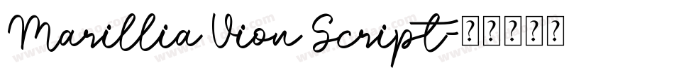 Marillia Vion Script字体转换